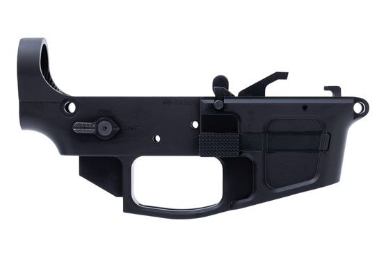 Foxtrot Mike Products MIKE-9 AR-9 Stripped Lower Receiver is made from billet aluminum
